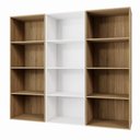 Ver imagem 3 de Estante Livros Escritório 180 cm 12 Nichos Abertos F5 Office