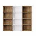 Ver imagem 2 de Estante Livros Escritório 180 cm 12 Nichos Abertos F5 Office
