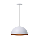Ver imagem 1 de Lustre Pendente Interno Balcão Jantar Meia Lua 40 Cm Cor: Branco