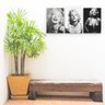 Conjunto Kit Quadros Decorativos Marilyn Monroe PB 28x40 - 3
