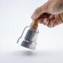 Ver imagem 4 de Sino Sineta Umbanda Campainha Alumínio Cabo de Madeira 12 Cm