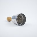 Ver imagem 3 de Sino Sineta Umbanda Campainha Alumínio Cabo de Madeira 12 Cm