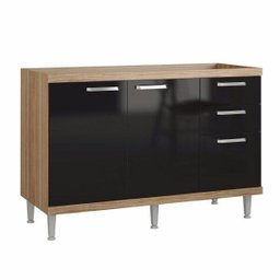 Balcão para Cozinha sem Tampo 1,20M 5124 Sicília Multimóveis - 1 Balcão para Cozinha sem Tampo 1,20M 5124 Sicília Multimóveis - 1