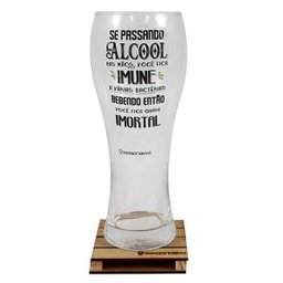 Copo De Vidro Copão de Chope Cerveja Quase Imortal 680ml - 1