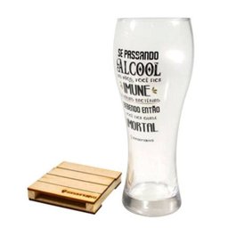 Copo De Vidro Copão de Chope Cerveja Quase Imortal 680ml - 2