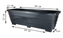 Ver imagem 2 de Kit 3 Vasos Jardineira Floreira 40 Cm para Suculentas Cactos Temperos Ervas Jardim