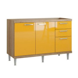 Balcão para Cozinha sem Tampo 1,20M 5124 Sicília Multimóveis - 1 Balcão para Cozinha sem Tampo 1,20M 5124 Sicília Multimóveis - 1