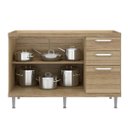 Ver imagem 2 de Balcão para Cozinha sem Tampo 1,20M 5124 Sicília Multimóveis