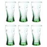 Copo Contour Coca Cola Vidro Jogo 6 Unidades 470ml Verde - Nadir - 1