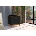 Ver imagem 2 de Buffet Aparador Cantinho do Café Pés Em Madeira 2 Portas Absolut:Preto/Nature