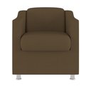 Ver imagem 3 de Kit 2 Poltronas Decorativas Tilla Consultório Recepção Sala Suede Cor:marrom