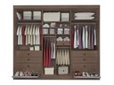 Ver imagem 3 de Guarda Roupa Casal 6 Portas 7 Gavetas sem Pés Athos - D Doro Castanho/Off White