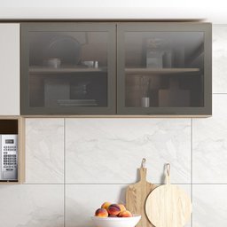 Armario Aereo 2 PT De Vidro 120CM 12545 Oak PLN - 8