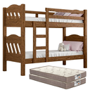 Ver imagem 1 de Beliche Barreto Proteção Lateral Total + 2 Colchões D33 Gold