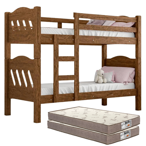 Beliche Barreto Proteção Lateral Total + 2 Colchões D33 Gold