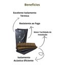 Ver imagem 2 de Painel Lã de Rocha Ensacado 120 X 60 Cm 32kg/m³