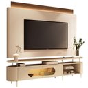 Ver imagem 2 de Painel Tv 85 Pol e Rack Bancada Dalya Off/castanho H01 - Mpozenato