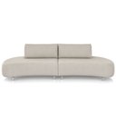 Ver imagem 4 de Sofá 4 Lugares para Sala Living Orgânico Pés Metálicos 260cm Shui P08 Veludo Off White - Lyam Decor