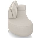 Ver imagem 5 de Sofá 4 Lugares para Sala Living Orgânico Pés Metálicos 260cm Shui P08 Veludo Off White - Lyam Decor