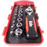 Jogo de Soquetes e Bits Com Chave Catraca 1/4 19 Peças 9JG - EDA - 1
