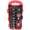 Ver imagem 3 de Jogo de Soquetes e Bits Com Chave Catraca 1/4 19 Peças 9JG - EDA