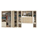 Ver imagem 2 de Guarda Roupa de Canto Casal 11 Portas 6 Gavetas com Cabeceira Queen Master Luciane Móveis