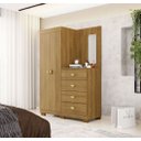 Ver imagem 2 de Cômoda Roupeiro Cristal com Espelho para Quarto - Nature Vila Rica