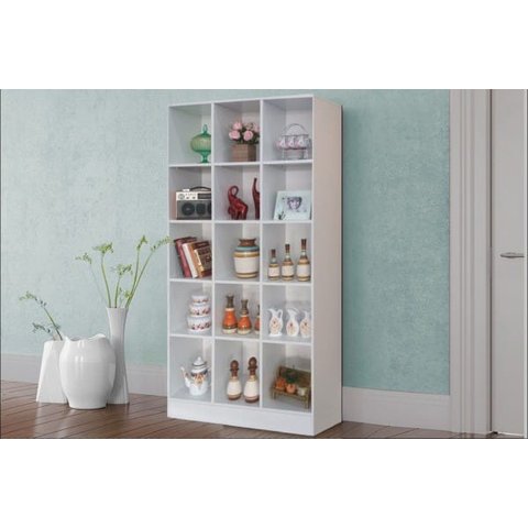 Expositor Armário Nichos Loja Bia Branco