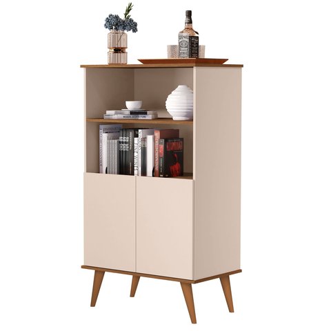 Armario Espanha Balcão para Microondas Multiuso 2 Portas:off White/freijo