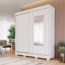 Ver imagem 1 de Guarda Roupa Maragogi 2 Portas Correr Kit Espelho MDF