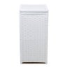 Cesto De Roupa Fibra SINTÉTICA Vertical 30x30x60 Branco - 1