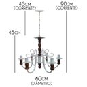 Ver imagem 2 de Pendente Colonial Moderno Para Sala De Jantar com o - Branco & Verniz