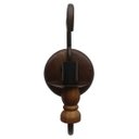 Ver imagem 3 de Arandela de Parede com Madeira Artesanal Rustica Sala de Estar - Verniz