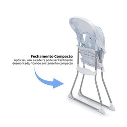 Cadeira de Alimentação Galzerano Portátil para Bebê Alta Nick 5025 até 23kg Blue Azul - 3