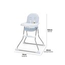 Ver imagem 4 de Cadeira de Alimentação Galzerano Portátil para Bebê Alta Nick 5025 até 23kg Blue Azul