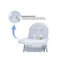 Ver imagem 2 de Cadeira de Alimentação Galzerano Portátil para Bebê Alta Nick 5025 até 23kg Blue Azul