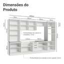 Ver imagem 4 de Armário de Cozinha Completa 340cm Branco Agata Madesa 01