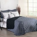 Ver imagem 2 de Kit Cobre Leito Dupla Face Casal Padrão Bordado Renove Hipercal 400 Fios:cinza