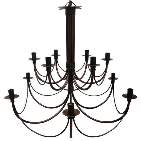 Luminária Grande de Ferro com 2 Partes para Iluminação de Salão De Festas