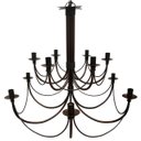 Ver imagem 1 de Luminária Grande de Ferro com 2 Partes para Iluminação de Salão De Festas