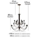 Ver imagem 2 de Luminária Grande de Ferro com 2 Partes para Iluminação de Salão De Festas