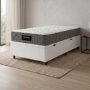Ver imagem 2 de Cama Box Baú Colchão Solteiro Molas Ensacadas Splendido Munhoz