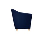 Ver imagem 3 de Poltrona Titânio Suede Azul Marinho