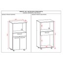 Ver imagem 3 de Balcão Multiuso Duetto Duplo Forno Branco Supremo - Kits Paraná