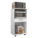Ver imagem 2 de Balcão Multiuso Duetto Duplo Forno Branco Supremo - Kits Paraná