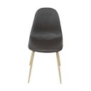 Ver imagem 2 de Cadeira Eames Tania Charla Base Metal Madeira - Marrom