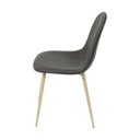 Ver imagem 3 de Cadeira Eames Tania Charla Base Metal Madeira - Marrom