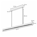Ver imagem 3 de Pendente LED Flux Movi 30W 3000k Branco Luz Direta e Indireta Dimerizável LM3191 ST3360