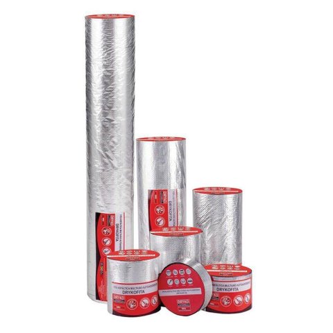 Manta Asfáltica Adesiva Aluminizada - 30cm X 10m - Dryko