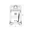 Ver imagem 4 de Aspirador de pó Tramontina 80 Litros em Aço Inox para sólidos e líquidos 2400 W 127 V 44983010